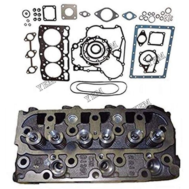 D1005 Cylinder Head & Gasket Kit For Kubota B2100DT B1750D B2320 ZD326 B7510