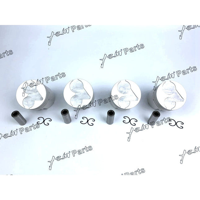 Pistons Set STD 80mm For Kubota V1903 x4 PCS Engine Parts