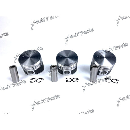 Piston Set Oversize 72mm ( + 0.50mm) For Kubota D850 x3 PCS Engine Parts
