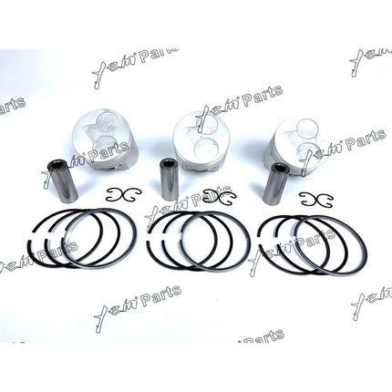 Piston + Ring Kit Set STD 67mm For Kubota D722 x 3 PCS