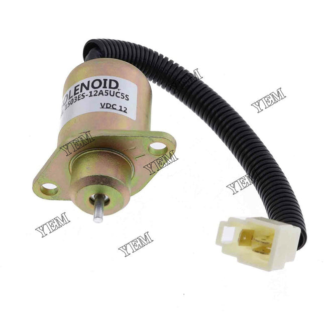 Fuel Shut Off Solenoid 1503ES-12A5UC5S SA-4569-T 17454-60010 For Yanmar Kubota Excavator