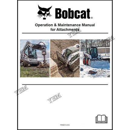 Whisker Broom Operation and Maintenance Manual Part # 6901160ENUS For Bobcat Parts