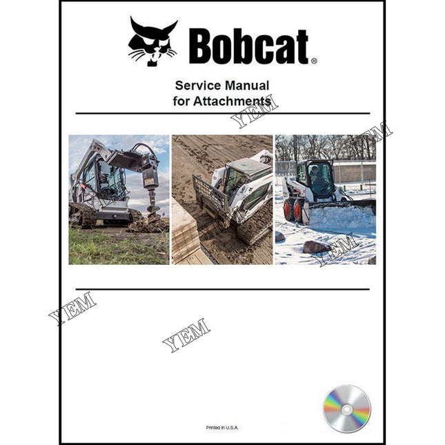 3Pt Auger Service Manual on CD Part # 6989534CD For Bobcat Parts