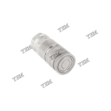 Female Flat Face Hydraulic Coupler, 1/2 BODY, 3/4 SAE/ORB THREAD Part # 7246790 For Bobcat Parts