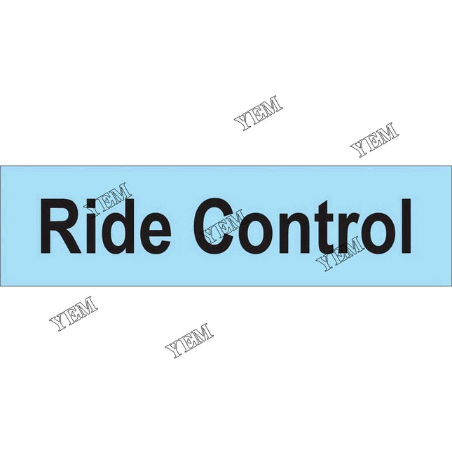 Ride Control Decal Part # 6690272 For Bobcat Parts