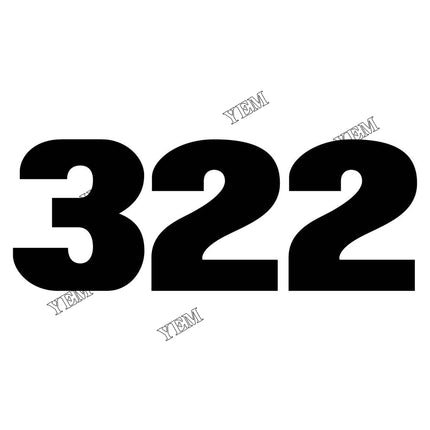 322 Excavator Decal Part # 6806160 For Bobcat Parts