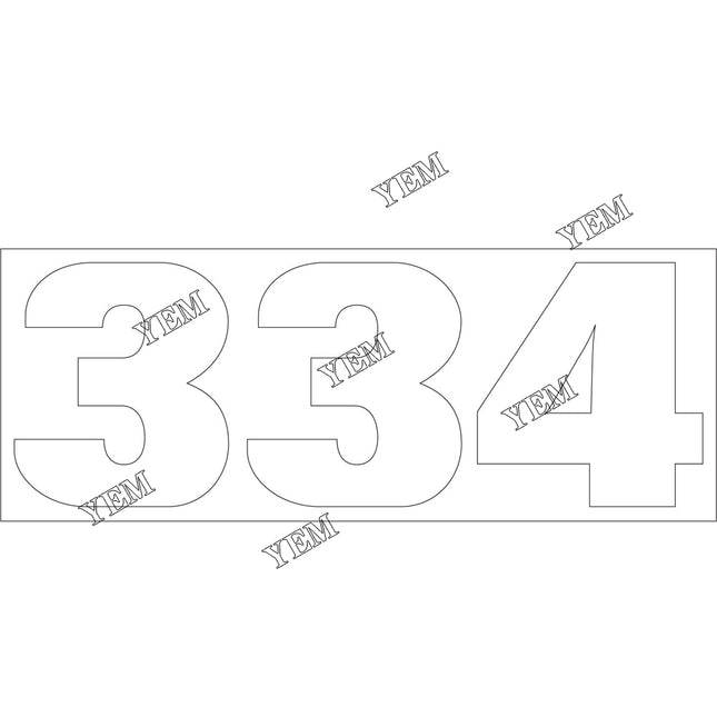334 Excavator Decal Part # 6806164 For Bobcat Parts