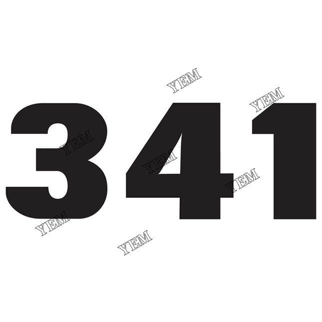 341 Excavator Decal Part # 6806167 For Bobcat Parts