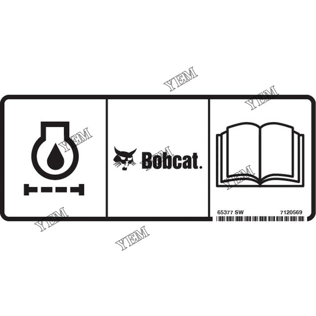 Filter Decal Part # 7120569 For Bobcat Parts