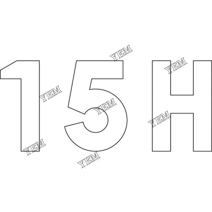 15H Auger Decal Part # 7145344 For Bobcat Parts
