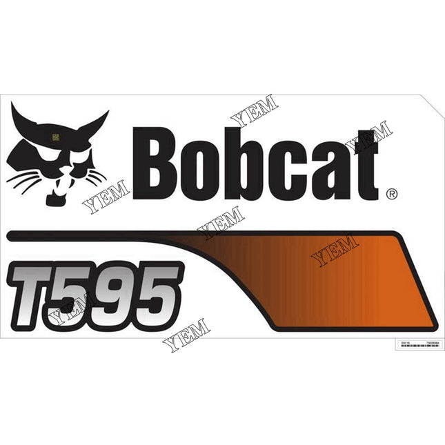 T595 Model Decal Part # 7302838 For Bobcat Parts