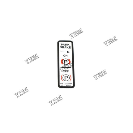 7273444 Park Brake Decal For Bobcat Mini Track Loaders