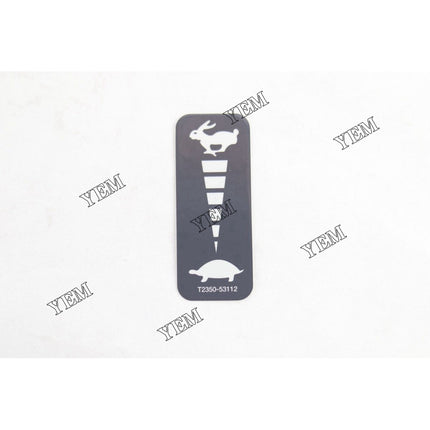 Speed Range Decal Part # 7385577 For Bobcat Parts