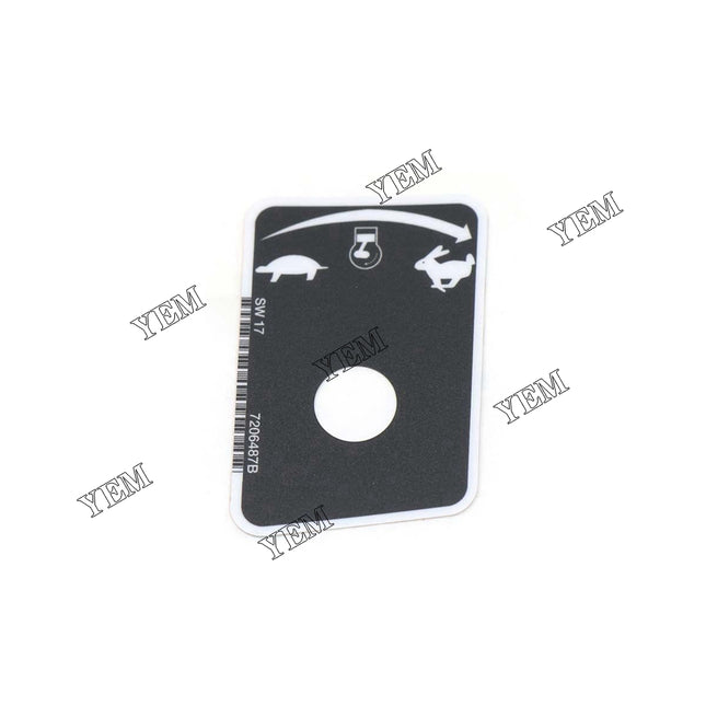 7206487 Throttle Decal For Bobcat Excavators and Loaders