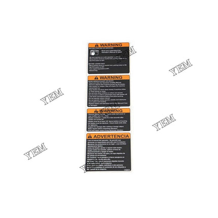 Decal Warning Part # 4165610 For Bobcat Parts