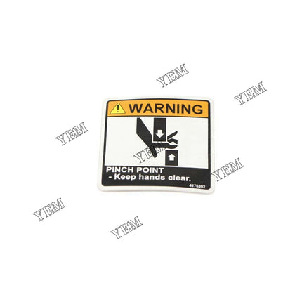 4176392 Warning Decal For Bobcat ZT Zero-Turn Ride-On Mowers
