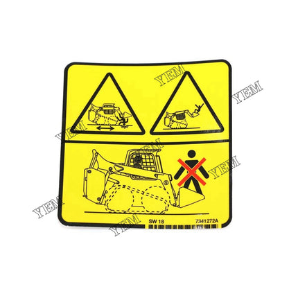 Decal Warning Part # 7341272 For Bobcat Parts