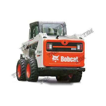 White Bobcat Logo Tailgate Decal Part # 6735901 For Bobcat Parts