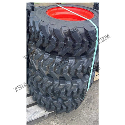 Set of 4 Factory Take-off Tires and Rims Part # 7456865 For Bobcat Parts