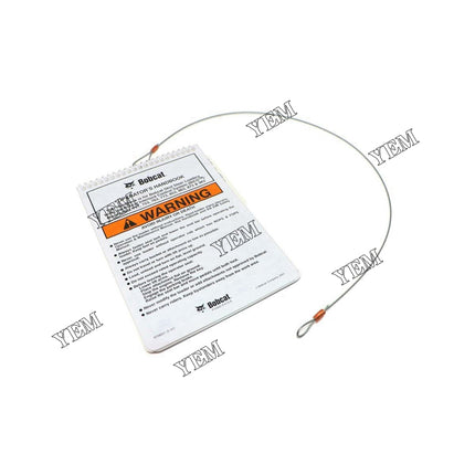 Skid Steer Loader Operator&#039;s Handbook, w/wire rope Part # 6708154 For Bobcat Parts