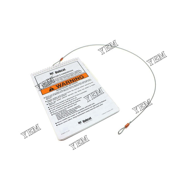 Skid Steer Loader Operator&#039;s Handbook, w/wire rope Part # 6708154 For Bobcat Parts