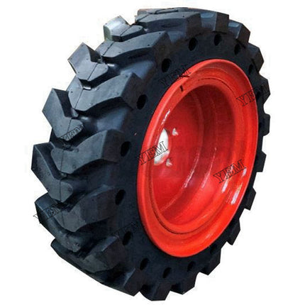 7365907 Left Solid Tire For Bobcat S70, Orange Rim