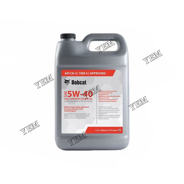 Engine Oil, SYNTHETIC 5W40, 1 Gallon Part # 7403514 For Bobcat Parts