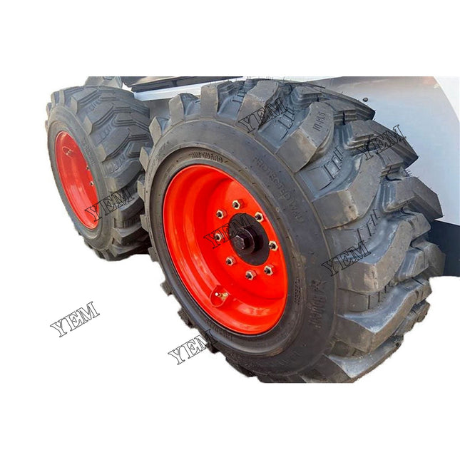 Set of 4 Factory Take-off Tires and Rims Part # 7456865 For Bobcat Parts