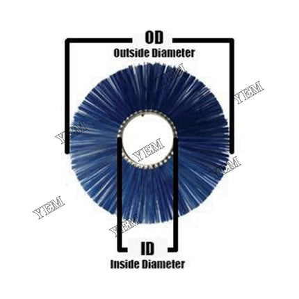 Standard Sweeper Flat Brush, 6.4 x 21 3/8 Part # 6648797 For Bobcat Parts