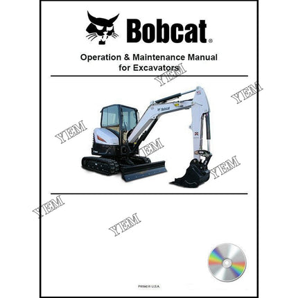 100 Excavator Operation and Maintenance Manual on CD Part # 6570789CD For Bobcat Parts