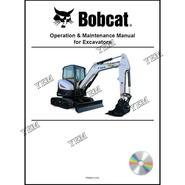 116 Excavator Operation and Maintenance Manual on CD Part # 6570362CD For Bobcat Parts