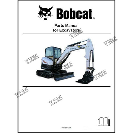 E35 Excavator Parts Manual Part # 7455170 For Bobcat Parts