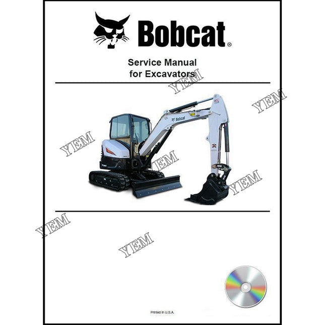 XZ75 Excavator Service Manual on CD Part # 22990683CD For Bobcat Parts