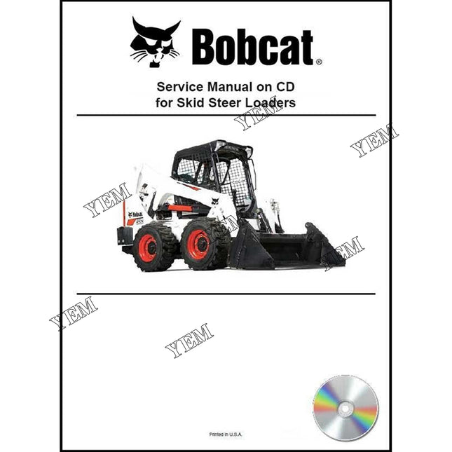S770 Loader Service Manual on CD Part # 6990253ENUSCD For Bobcat Parts