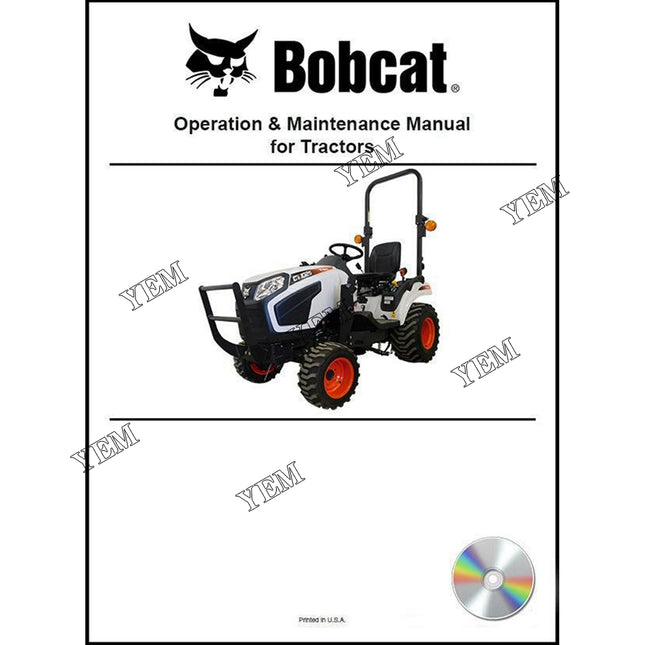 CT230 CT Operation and Maintenance Manual on CD Part # 6986531CD For Bobcat Parts