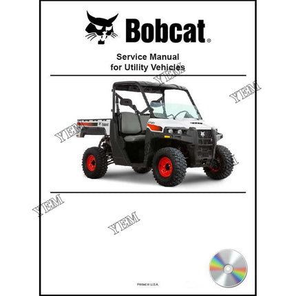 2100 2100S Utility Vehicle Service Manual on CD Part # 6902936CD For Bobcat Parts