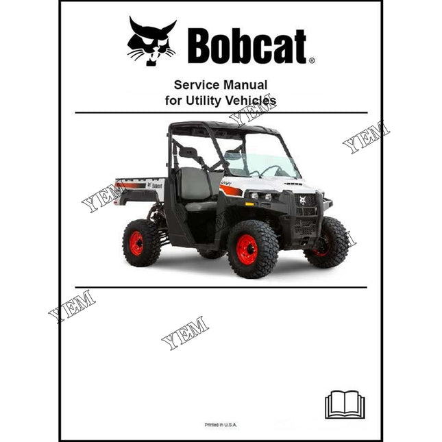 3200 Utility Vehicle Service Manual Part # 6989598ENUS For Bobcat Parts