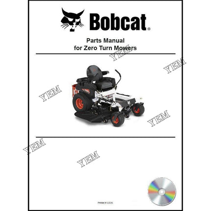 7422037CD ZS4000 Mower Parts Manual On Cd For Bobcat ZS Zero-Turn Stand-On Mowers
